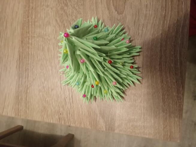 Choinka origami modułowe