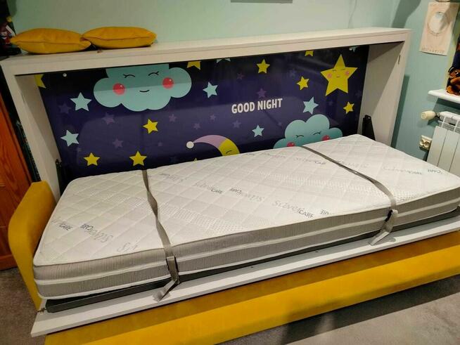 łóżko w szafie półkotapczan 90x200 z sofą OKAZJA UNIKAT