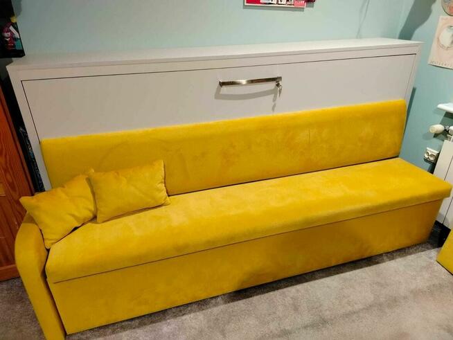 łóżko w szafie półkotapczan 90x200 z sofą OKAZJA UNIKAT