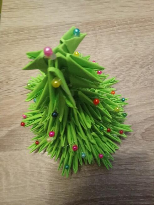 Choinka origami modułowe