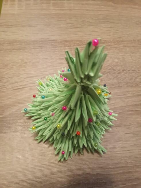 Choinka origami modułowe