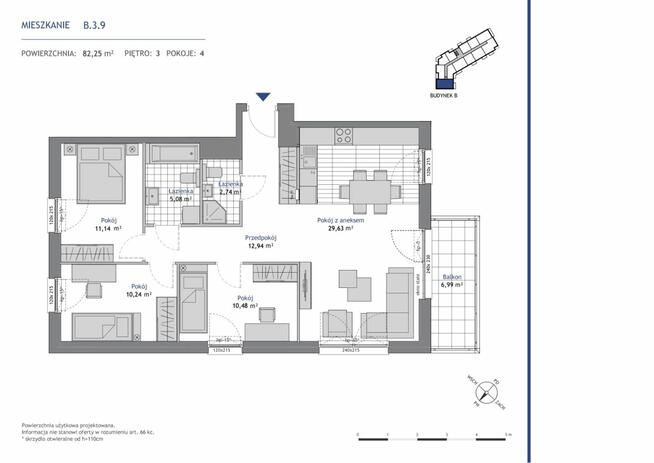 Mieszkanie Gdynia Dąbrowa, Zbigniewa Kupca