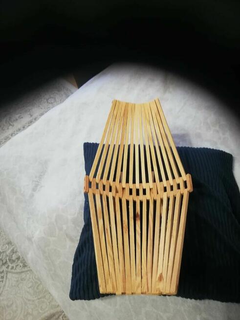 Gazetnik składany drewniany