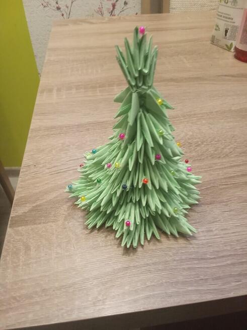 Choinka origami modułowe