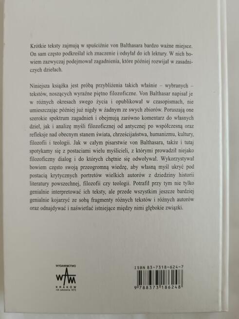 Pisma wybrane Hans Urs von Balthasar