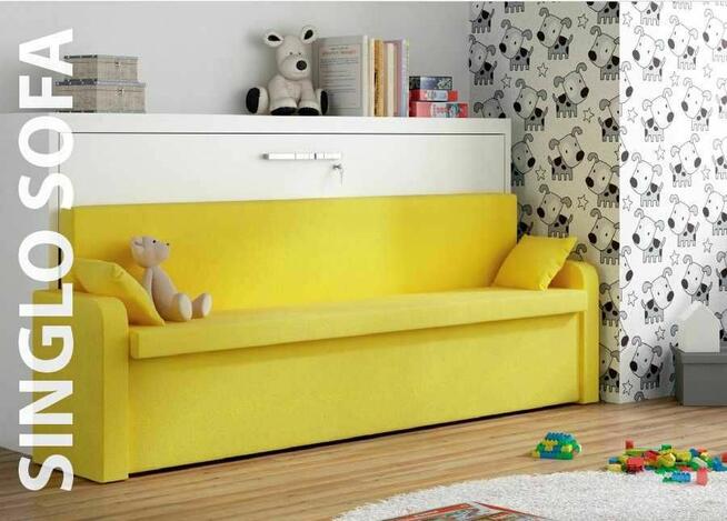 łóżko w szafie półkotapczan 90x200 z sofą OKAZJA UNIKAT