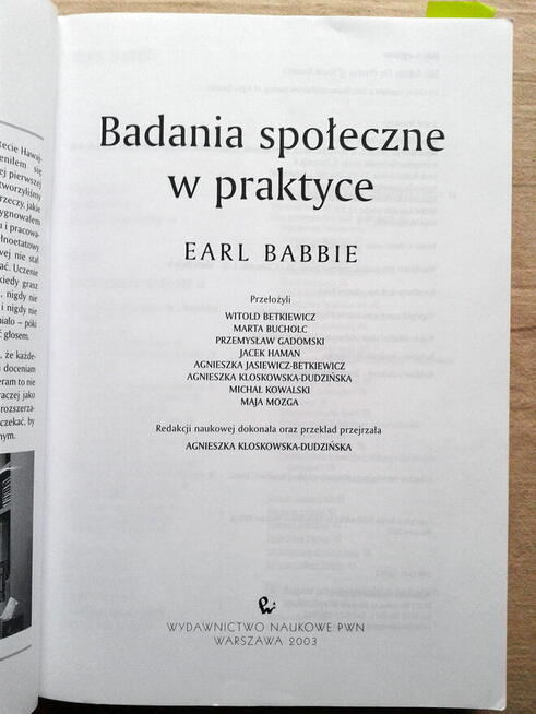 Badania społeczne w praktyce - E. Babbie