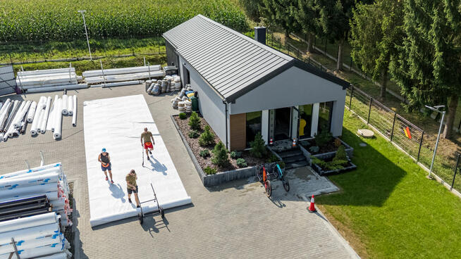 Geowłóknina POLIPROPYLENOWA 16KN/200G/m2 Pod drogę