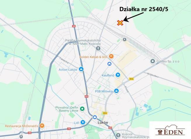 Działka budowlana Łuków