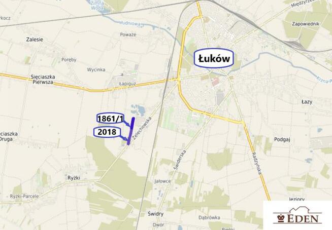 Działka rolno-budowlana Łuków, ul. Żelechowska