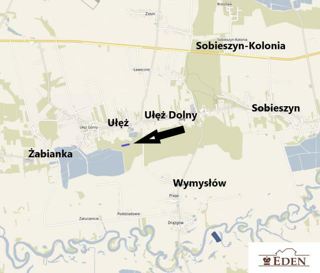 Działka leśna Ułęż