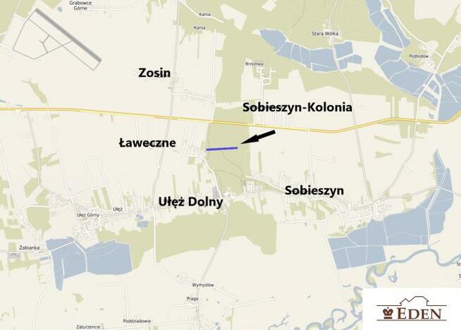 Działka leśna Ułęż