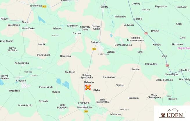 Działka budowlana Helenów gm. Wojcieszków