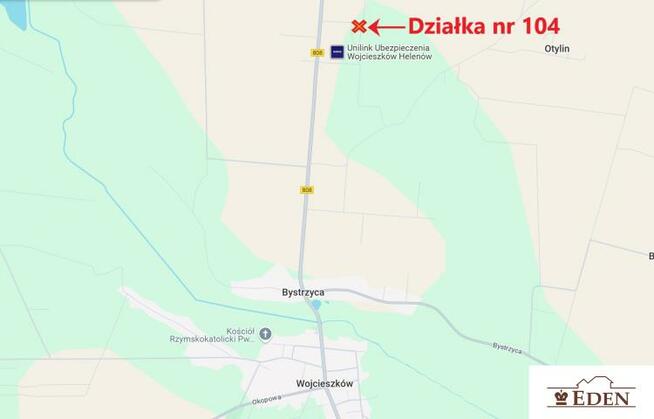 Działka budowlana Helenów gm. Wojcieszków