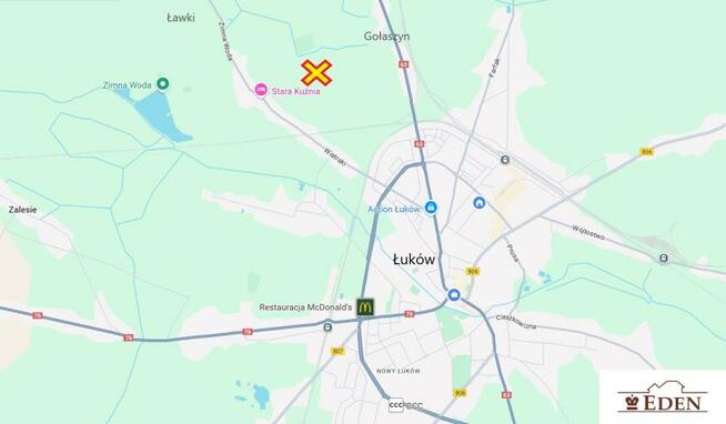 Działka rolna Gołaszyn gm. Łuków