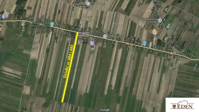 Działka rolno-budowlana Sięciaszka Pierwsza gm. Łuków