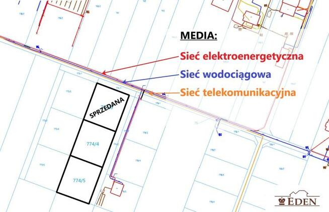 Działka budowlana Krynka gm. Łuków, Kwiatowa