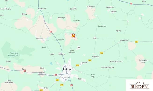 Działka budowlana Krynka gm. Łuków, Kwiatowa