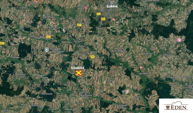 Działka budowlana Siedliska gm. Wojcieszków