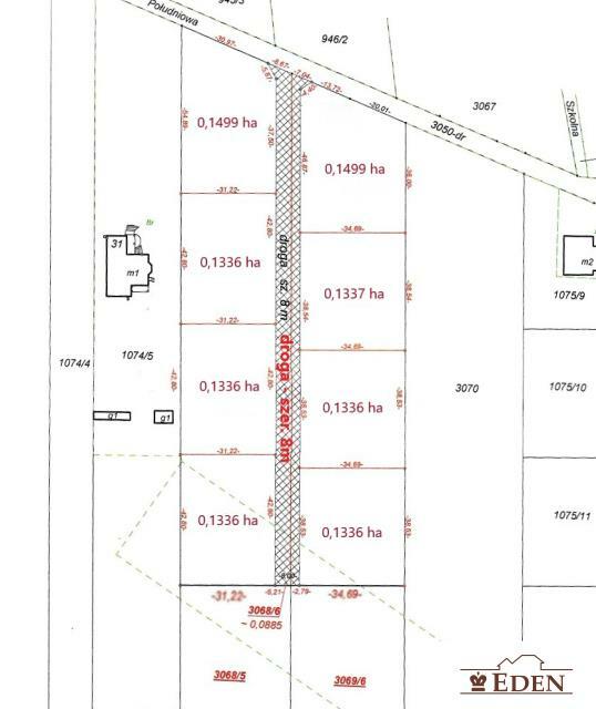 Działka budowlana Okrzeja gm. Krzywda