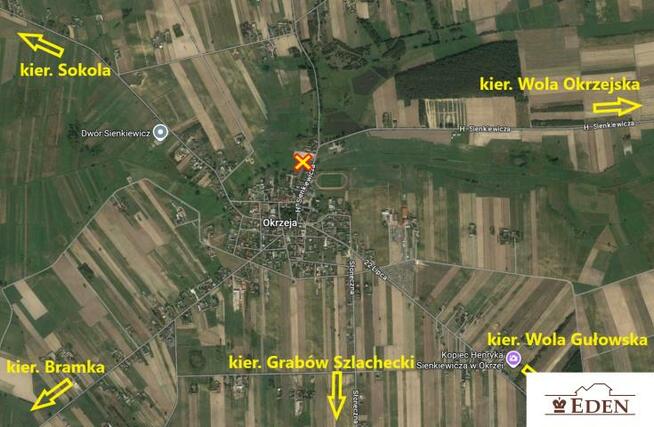 Działka budowlana Okrzeja gm. Krzywda