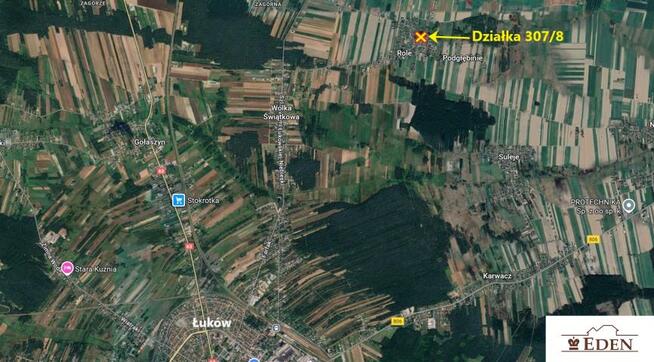 Działka budowlana Role gm. Łuków