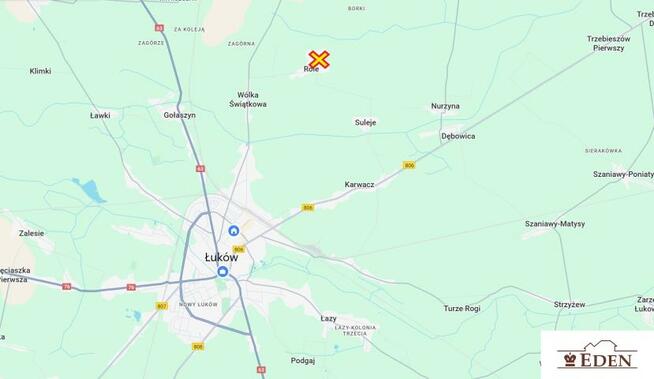 Działka budowlana Role gm. Łuków