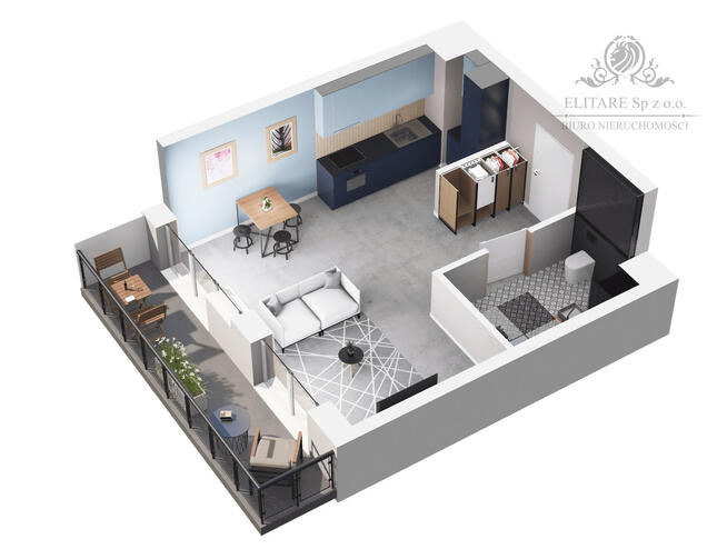 Mieszkanie 37,69m2, 1 pok. z balkonem 9,49m2 /Stare Miasto, Szczepin