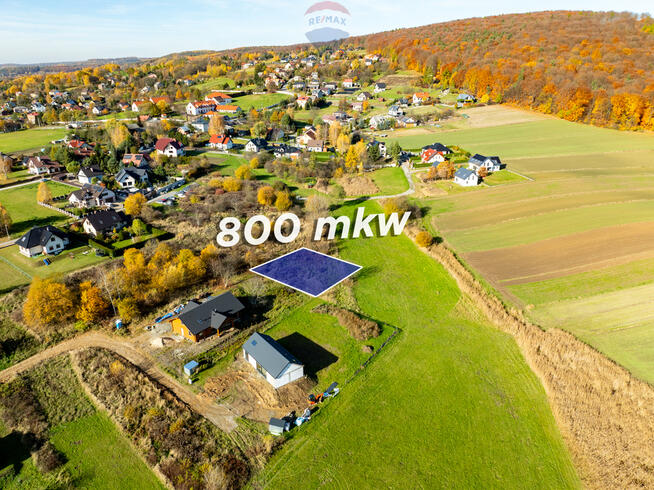 Budowlana działka w Siedlcu | Krzezowice - 800mkw