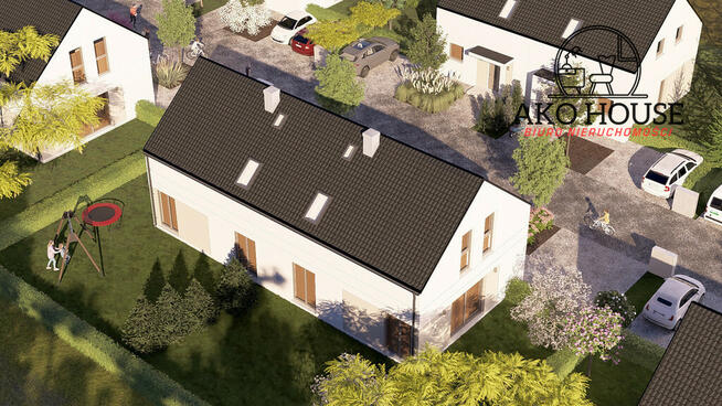 Nowoczesny bliźniak z ogródkiem z widokiem na las!