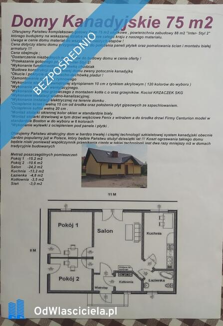 Działka budowlana w centrum Dominikowic (woj.małopolskie)