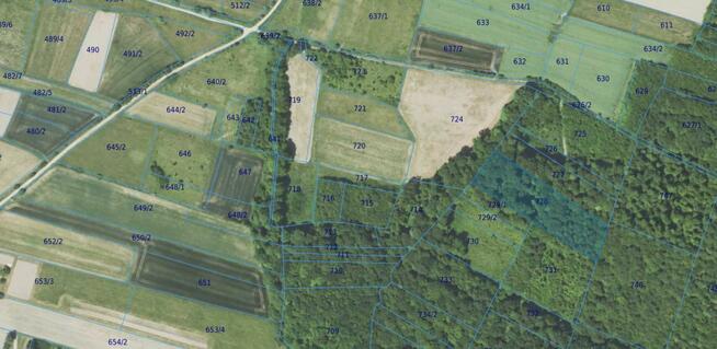 Działka rolna Podniebyle gm. Jedlicze,