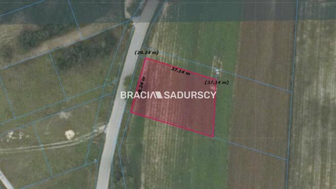 Działka budowlana Maciejowice gm. Kocmyrzów-Luborzyca