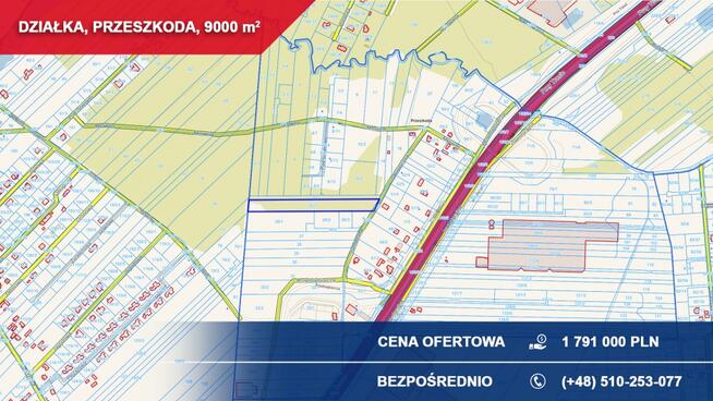 Produkcja, usługi, składy 9000m2 Przeszkoda, gm. Żabia Wola