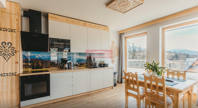 Widok 2pk+ taras ogród grzany basen sauna jacuzzi