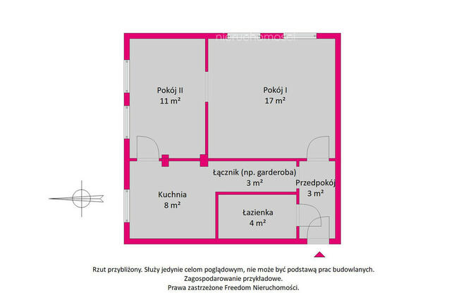 2 pokoje w kameralnej kamienicy na Okęciu
