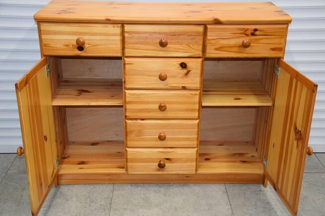 komoda z drewna sosnowego - jak nowa