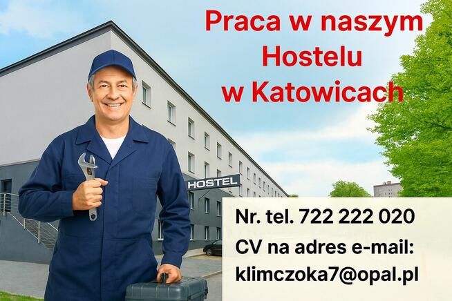 Konserwator / Złota rączka - praca w Hostelu w Katowicach