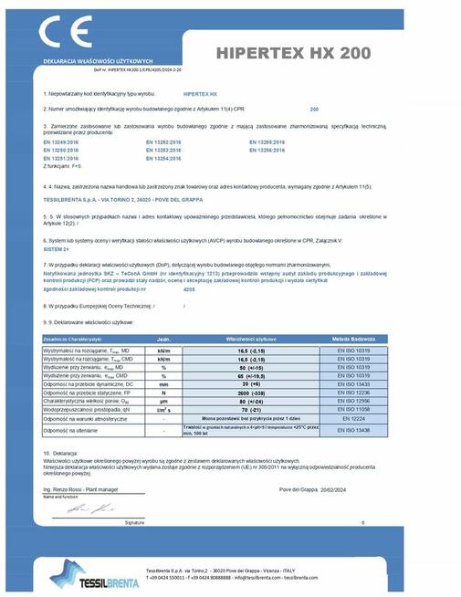 Geowłóknina Drogowa Polipropylen PP 16kN/200g/m2