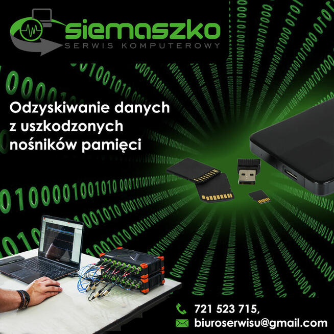 Siemaszko Serwis Komputerowy – odzyskiwanie danych, Zielona