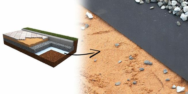 Geotkanina 35/35kN POLIPROPYLENOWA 525cm. 5,25m. Drogowa