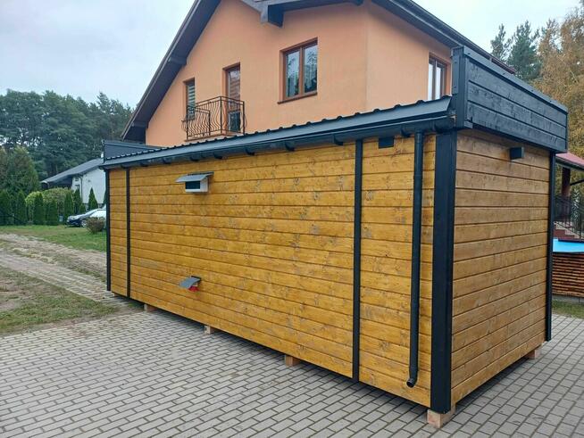 Sauna Ogrodowa ocieplona z dużym Tarasem miejscem na balię