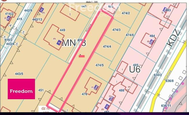 Działka budowlana 765m2, Ł.omianki - Dąbrowa