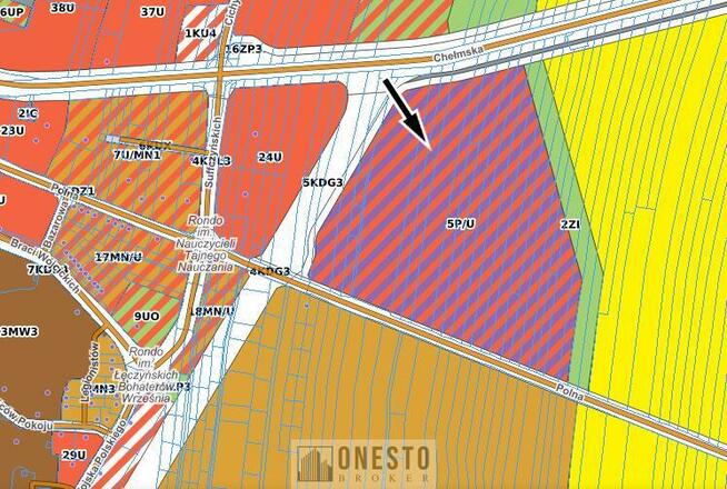 Działka inwestycyjna Łęczna, Chełmska