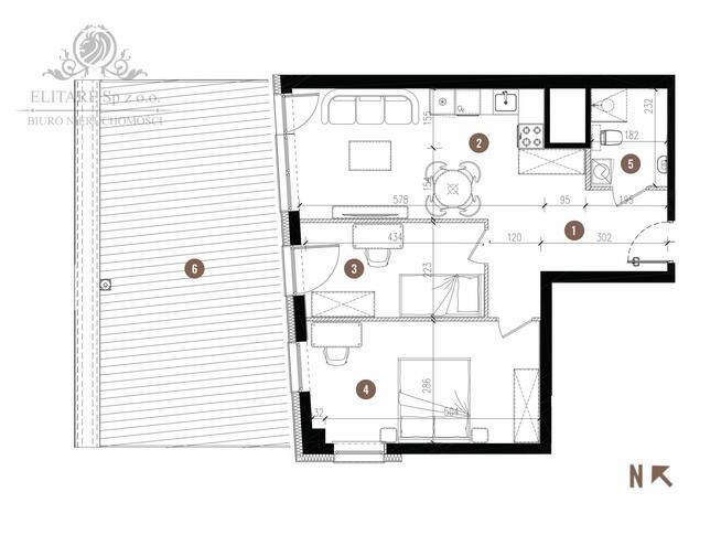 Apartament 56,56m2 ,3 pok. w stanie deweloperskim, inwestycja GOTOWA/Stare Miast