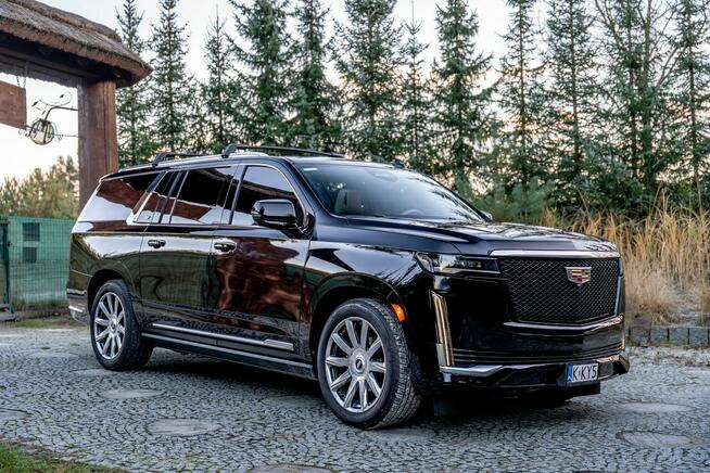 Cadillac Escalade ESV / 6.2 426KM / 7-osobowy / Bogata opcja / Jak NOWY / Bezwypadkowy