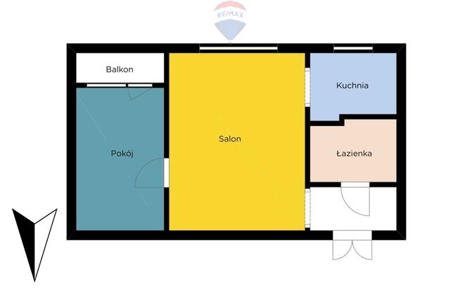 2 pokoje z balkonem • Spokojna okolica Łódź Górna