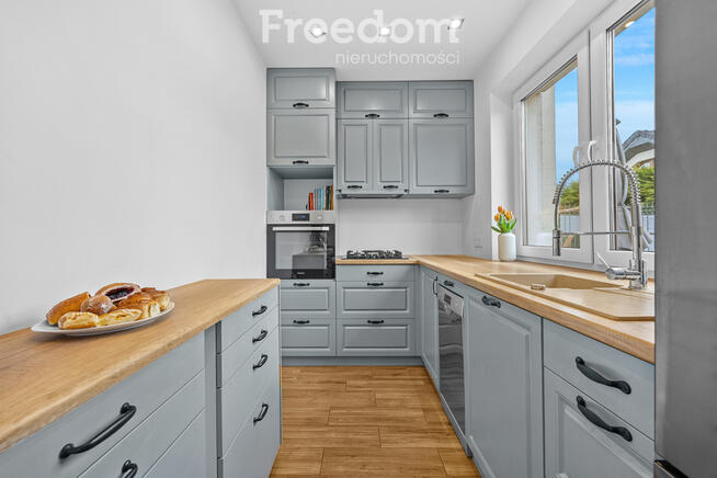 Słoneczny segment z ogródkiem i garażem pod lasem!