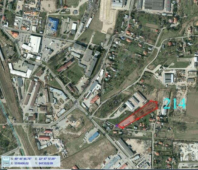 Działka z WZ w strefie usług.-magaz. w Przemyślu