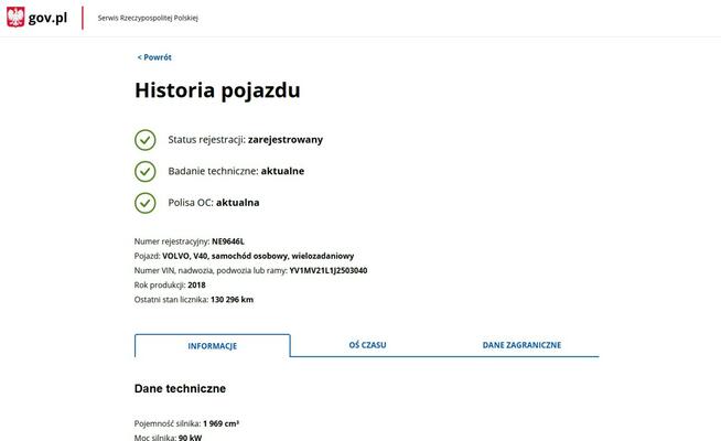Volvo V40 2.0 Benzyna Zarejestrowany Ubezpieczony